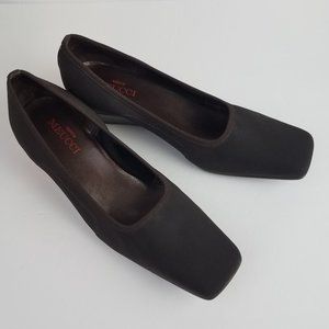 Sesto Meucci Micro Fabric Slip On Wedge Women's 9.